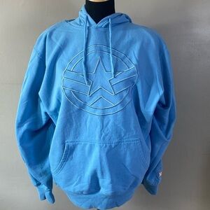 Marvel Captain America Blue Hoodie Sz XL